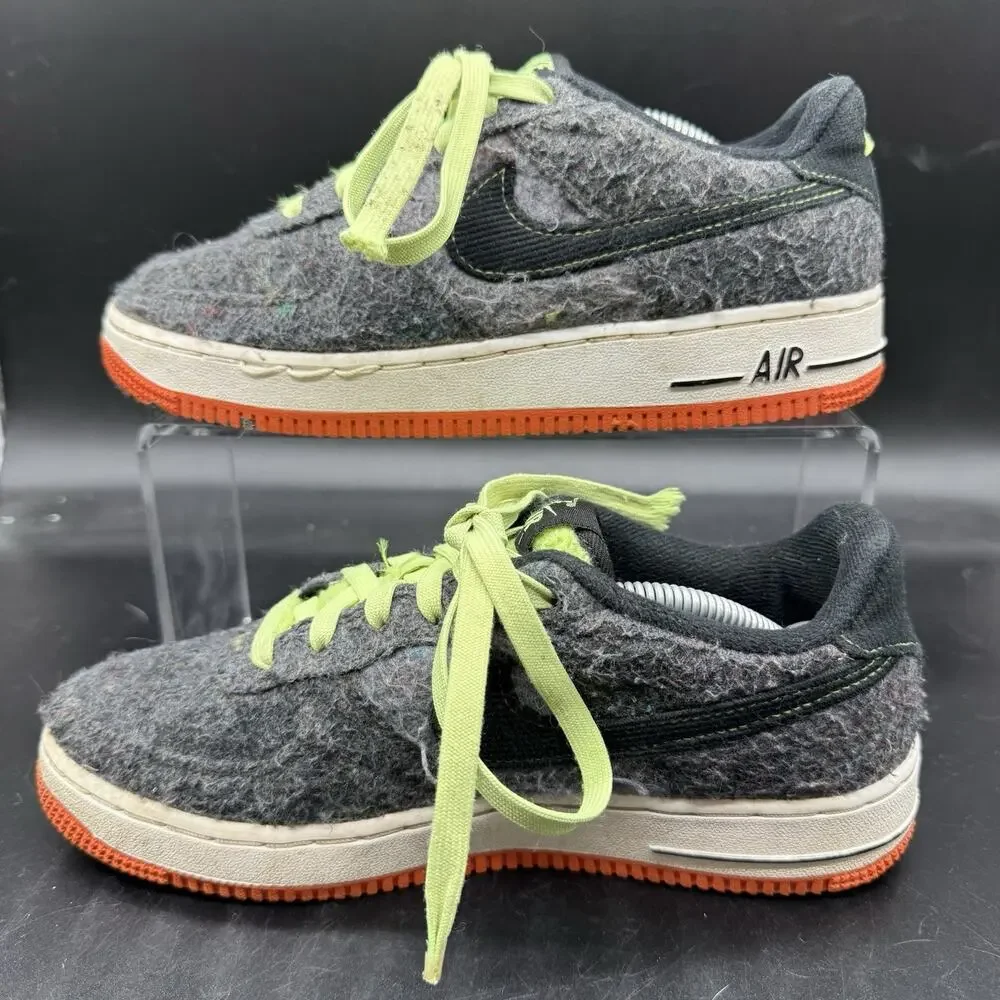 Nike Air Force 1 LV8 GS Black Green Sneaker DZ5287-001 Youth Size 5Y Womens 6.5